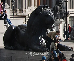 Bronze Lions Guard Trafalgar Square