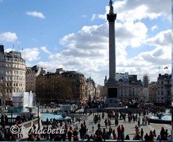 Nelsons Column from the National Galley