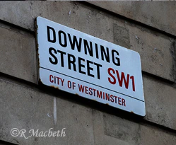 City of Westminster Downing Street Sign