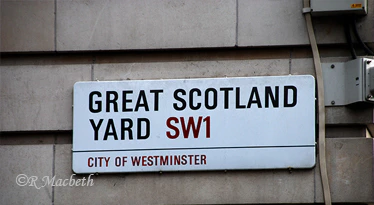 City of Westminster Great Scotland Yard Sign